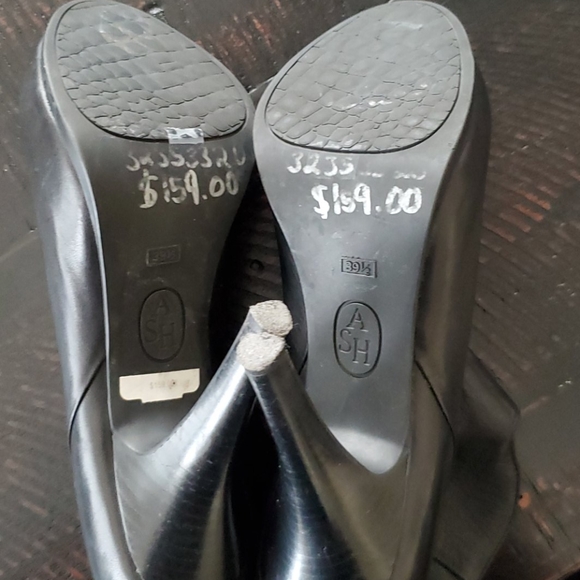 Leather Ash Black Booties - Picture 2 of 6